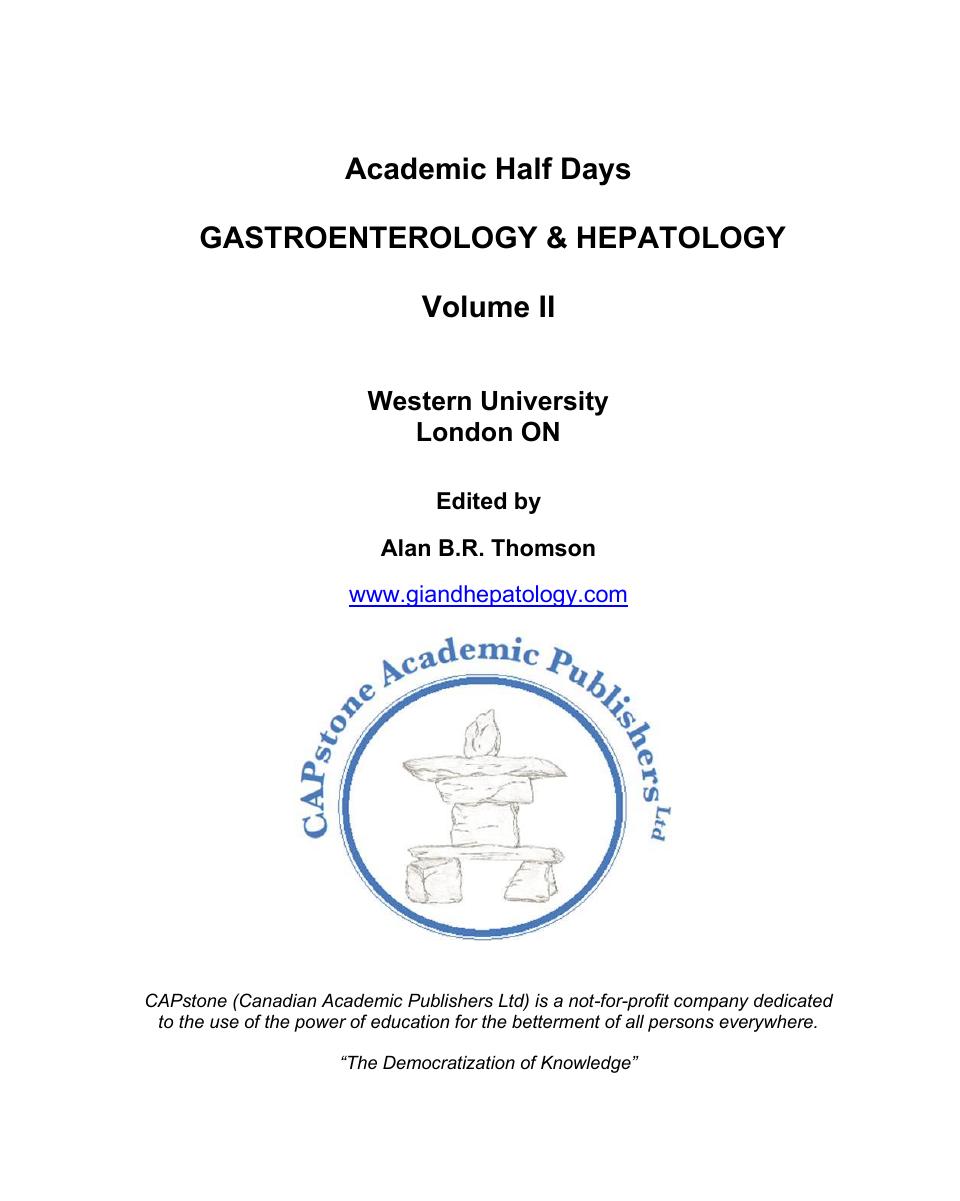 Cover of Academic Half Days - Gastroenterology & Hepatology - Part 2